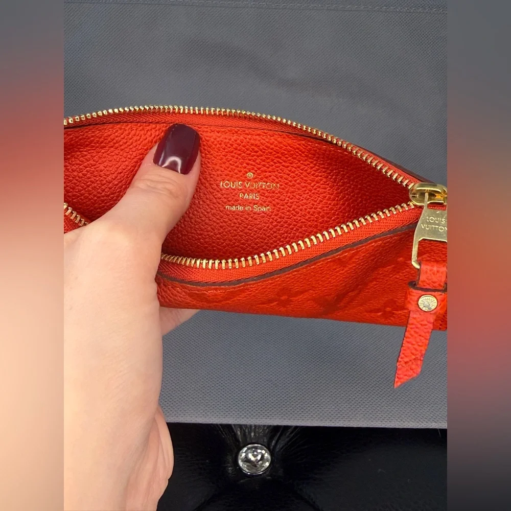 Louis Vuitton Empreinte Leather Zip Pouch – Red - Picture 9 of 9